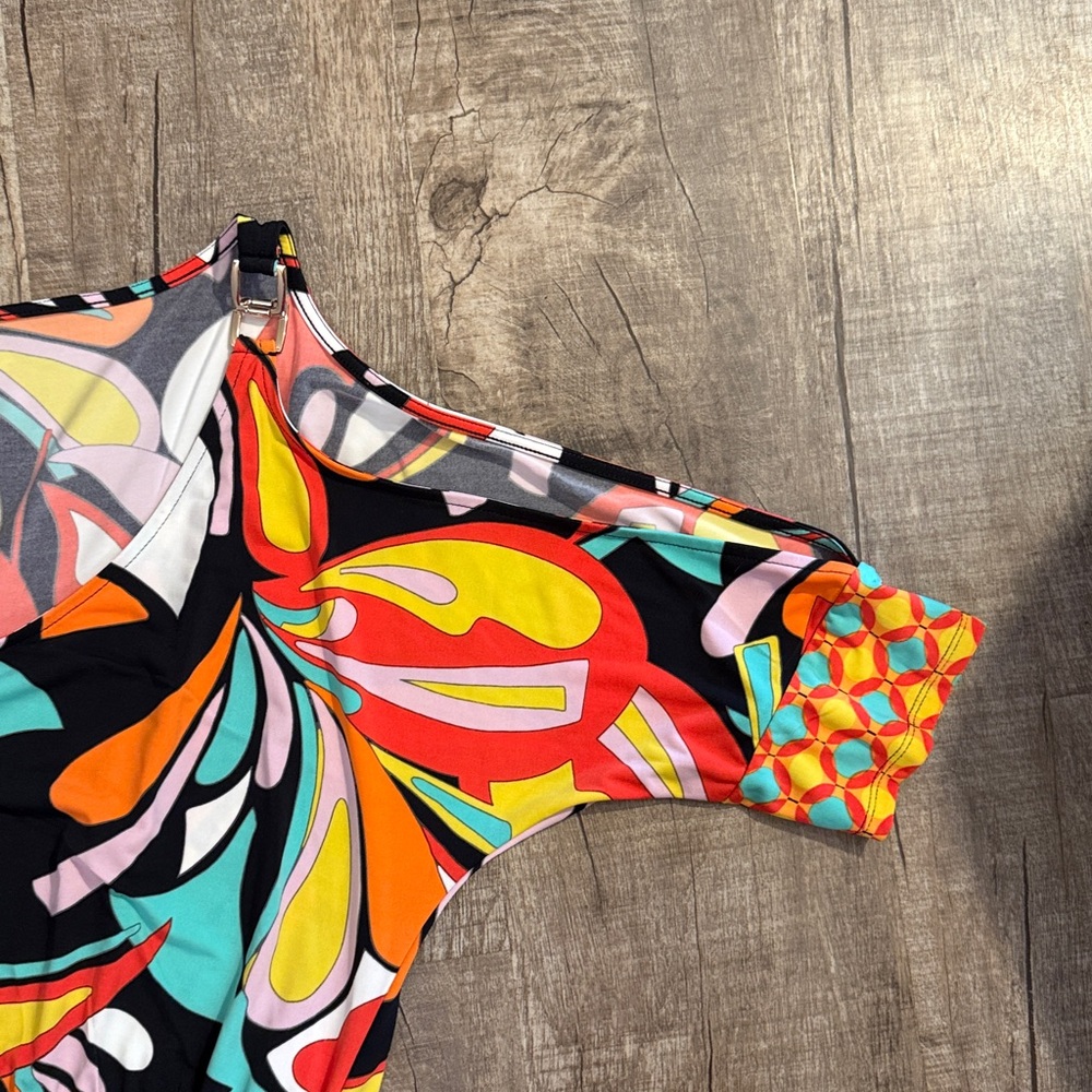 BOLD elements Multicolor Swirl Dress size large - Picture 9 of 11